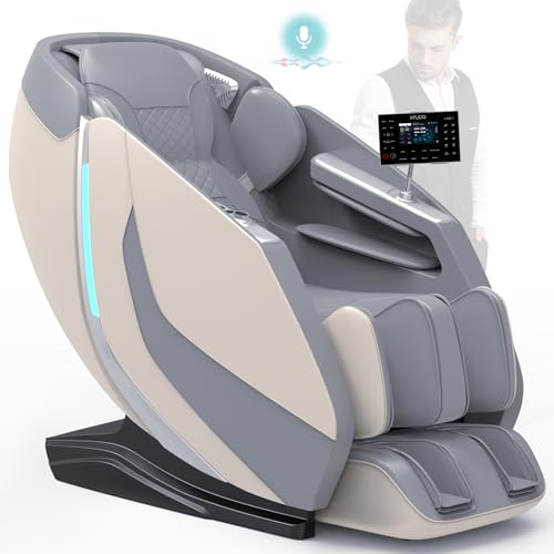 PUDO 4D Massagesessel Massagestuhl Ganzkörpermassage: Massagesessel mit Wärmefunktion Massage Stuhl Massage Chair - Beige