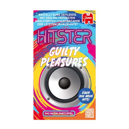 Hitster Jumbo Spiele Guilty Pleasures - EIN Party- und Kartenspiel für Erwachsene und Familien - 2 bis 10 Spieler ab 16 Jahren Deutsch