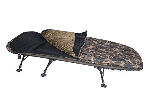 MK-Angelsport Fort Knox Multi Seasons Angeln Ganzjahresschlafsack 2 in 1 - Atmungsaktiv Sleeping Bag Schlafsack Karpfen 4 Saison