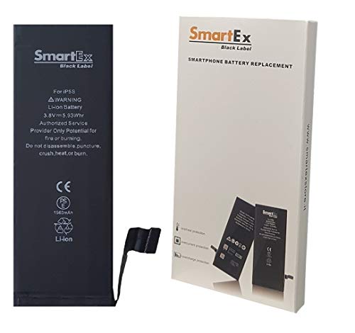 Smartex® Black Label Akku Batterie kompatibel mit iPhone 5S/5C -1560 mAh | 2 Jahre Garantie