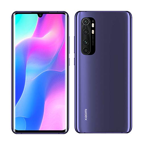 Mi Note 10 Lite Smartphone 6GB 64GB Qualcomm® Snapdragon™ 730G Processor AI Quad Kamera 6.47″ 3D Curved AMOLED Display 5260 mAh typ NFC Lila