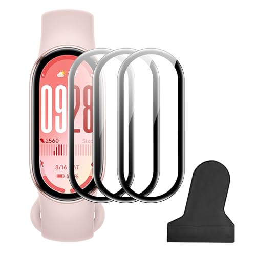 FDHYFGDY 3 Stück für Xiaomi Smart Band 10 Schutzfolie, [Volle Deckung] HD Komposit-Dünnfilm, Freies Biegen, [Anti-Kratzer] Displayschutz für Xiaomi MI Band 10 - Durchsichtig
