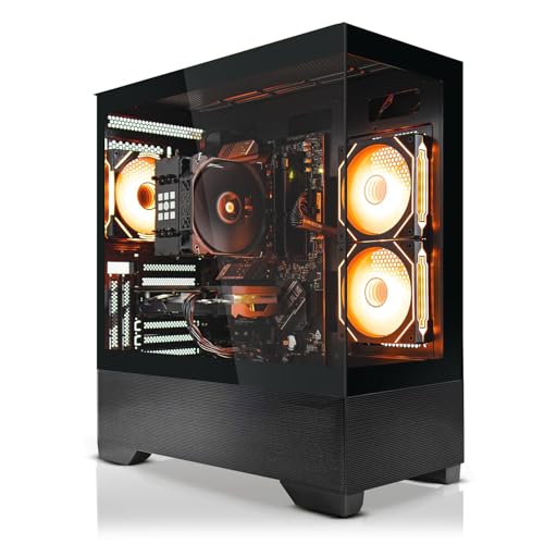 SYSTEMTREFF High-End Gaming PC AMD Ryzen 7 8700F 8x5GHz | Nvidia RTX 5070 12GB DX12 | 1TB M.2 NVMe | 32GB DDR5 RAM | WLAN Desktop Computer Rechner für Gamer, Zocker & Streamer