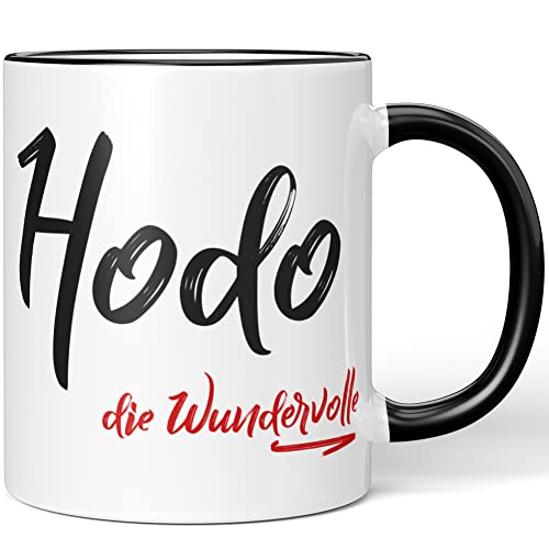 JUNIWORDS Tasse, Hodo, die Wundervolle, Schwarz (5243513)