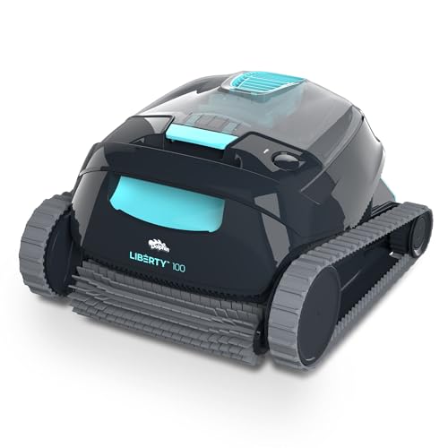 Dolphin Liberty 100 Automatischer Poolreiniger Poolroboter kabellos - Boden und Wandreinigung - Energieeinsparung, Eingelassene Pools bis zu 10 m, Wasserpflege