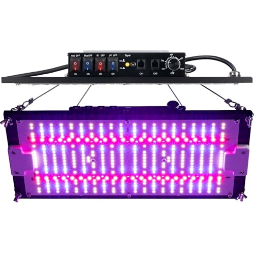 Grow Lampe 150W Pflanzenlampe - Unabhängiger Vollspektrum Wachstumslicht UV IR Rot Blau Licht Schalter mit Samsung LM301H EVO Dioden Dimmbare LED Grow Light für Zimmerpflanzen