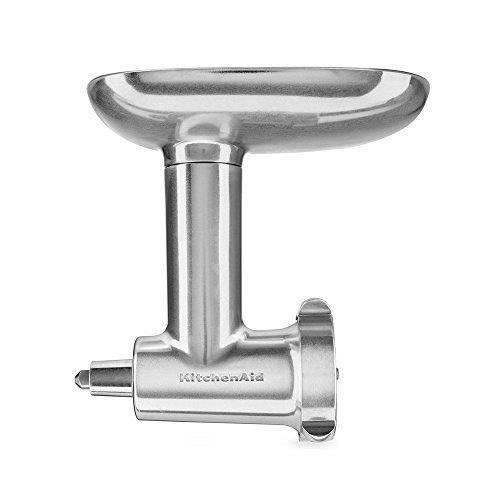 KitchenAid 5KSMMGA Ganzmetall Fleischwolf Zubehör für die Küchenmaschinen, Metall, Silver