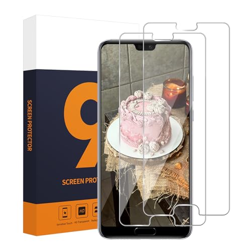 Carantee Schutzfolie für Panzerglas für Huawei P20 Pro, 2 Stück 9H Härte Schutzglas, Sensitive Touch, 2,5D-Abdeckung, Anti Kratzer, 0.33mm Hoch Definition Huawei P20 Pro Displayschutzfolie