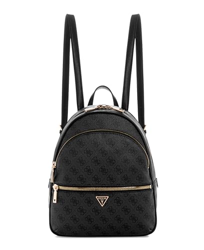 GUESS Damen Manhattan Ii Large Rucksack, Kohle-Logo, Einheitsgröße