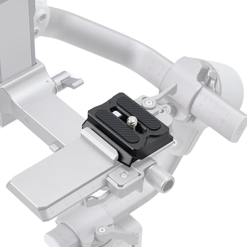 Hersmay RS3 Mini/ RS4 PRO Schnellwechselplatte für DJI Ronin RS3 mini Stabilisator Obere Schnellwechselplatte für DJI RS4/ RS4 PRO/ RS3 PRO/ RS3/ RS2/ RSC2 Gimble Stabilisator Zubehör für Arca Swiss
