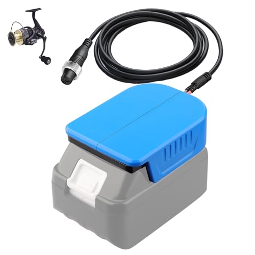 Angelrolle Akku Adapter für Makita Akku Ladegerät für Daiwa/für Shimano 14.4V 14.8V Serie Seaborg 200J-SJ 200J von 300MJ von 300J von 500AT von 500MJ von LTD 500J Elektrische Angelrolle
