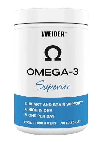 Weider - Omega 3 Superior - Hochdosiertes Fischöl mit DHA und EPA in Triglycerid-Form - 90 Kapseln
