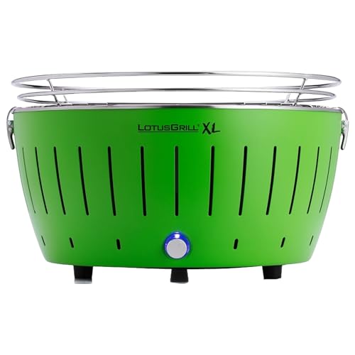LotusGrill XL Limettengrün G435 Holzkohlegrill/Tischgrill mit USB-Anschluß
