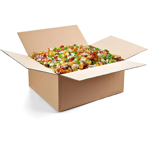 vontek 10 kg Bonbons Großpackung – 1800 Bonbons einzeln verpackt – Perfektes Wurfmaterial für Karneval, Fasching, Halloween, Messen – Fruchtbonbons, Mini Bonbons, bunt gemischt