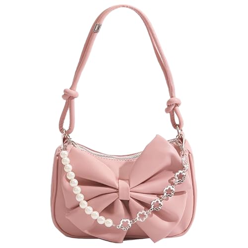 BSITSSS Handtasche Damen Klein Umhängetasche Damen, Rose Retro Achsel Tasche mit Reißverschluss, Y2K Shoulder Bag, Unterarmtasche Künstliches Leder Schultertasche für Frauen Dating Party Einkaufe
