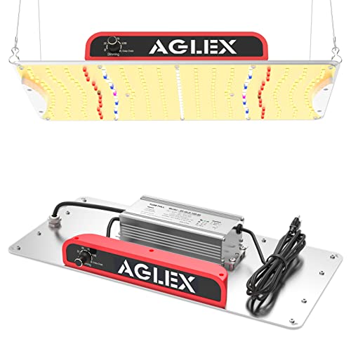 AGLEX K1000 Grow Lampe, LED Grow Light mit Daisy Chain & Dimmbar, Pflanzenlampe Led Vollspektrum für Hydroponic Indoor Pflanzen Aussaat Veg Flower Growing Lampen 2x3 Grow Tent