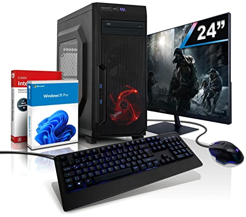 Komplett PC Ryzen7 Entry Gaming/Multimedia Computer mit 3 Jahren Garantie! | AMD Ryzen7 4700S mit 16-Threads, 4 GHz | 16GB | 512 GB SSD | Radeon RX 470 8GB GDDR5 | 24