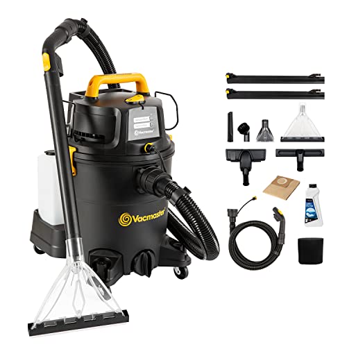 Vacmaster VK1323PFR 1300W 23L 3-in-1 Waschsauger Nass Trockensauger mit Dual-Tank-Design,Bodenreiniger Für Hartböden Teppiche,Teppich-Reinigungsmaschine