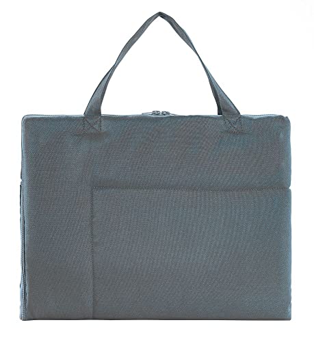 KAHU® Faltbare Hundematte für Unterwegs als Tasche (60x80 cm) • Tragbare Hundedecke • Hunde Reisedecke als Tragetasche • Hundebett zum Mitnehmen • Hundematte waschbar • Farbe: Grau