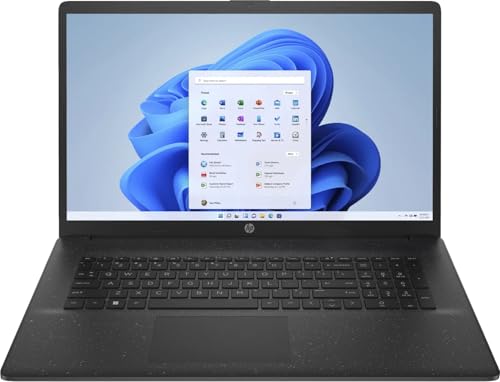 HP Laptop, 17,3 Zoll IPS Full-HD Display, Intel N200 4 x 3.70 GHz, 8 GB DDR4 RAM, 512 GB SSD, Intel UHD Graphics, Schwarz, Norton 360, Windows 11