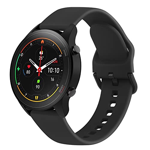 Vancle Silikon Ersatzarmband 22mm für Xiaomi Mi Watch S1/S1 Active/Color Sport (Schwarz)