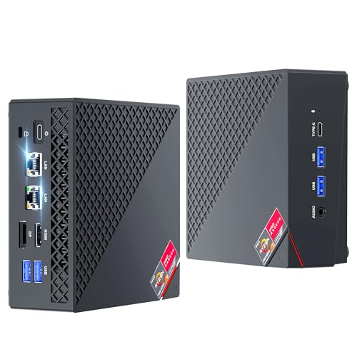 NiPoGi AM06 PRO Mini PC 32GB DDR4 1024GB M.2 SSD, АMD Ryzen 7 5825U(8C/16T, bis zu 4,5 GHz) Mini Desktop Computer W-11 Pro, WiFi 6, Dual LAN, 4K Triple Display Micro-PC mit VESA für Schule/Büro/HTPC.
