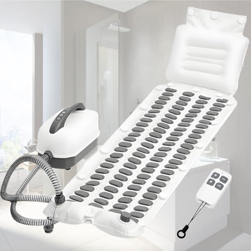 UORDBY wasserdichte Badewannenmatte, tragbarer Whirlpool, 6-stufige Massagedüsen, Fernbedienung, rutschfeste Saugnäpfe, luxuriöses Home-Spa-Erlebnis für Ganzkörperentspannung Regular114CM