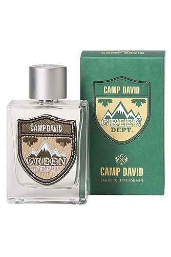 CAMP DAVID Green Dept. Herren Parfum | Eau de Toilette 100 ml im Glasflakon | Frisch-grün & holzig-aromatisch mit Cassisblatt und Bergamotte | Gepflegte Präsenz im Alltag & Büro