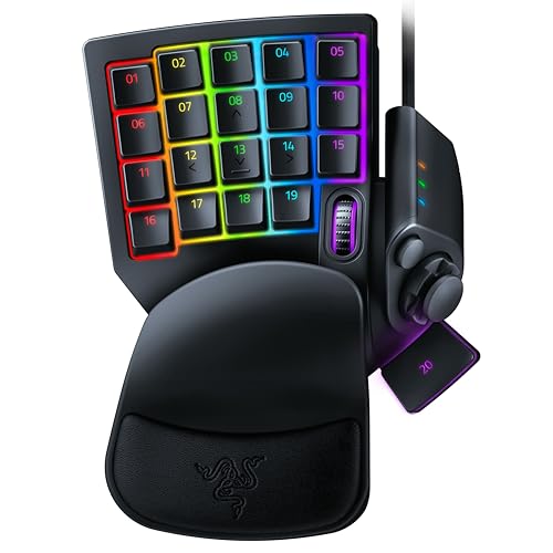Razer Tartarus Pro - Gaming Keypad (Gamepad mit analog-optischen Tasten, 32 programmierbare Tasten, anpassbarer Auslösepunkt, Profile, Handballenauflage, Rapid Trigger) Schwarz