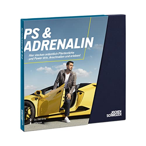 JOCHEN SCHWEIZER Geschenkbox PS & Adrenalin, 82 Erlebnisse an 280 Standorten, Erlebnis-Gutschein für 1 Person