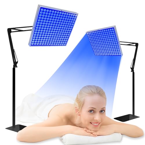 Solarium Für Zuhause,460NM Bräunungslampe mit 225 LEDs, Faltbares Seinstellbares Ständer Und Aufhängbare Haken Solarium für Zuhause Ganzkörper für Körper und Gesicht