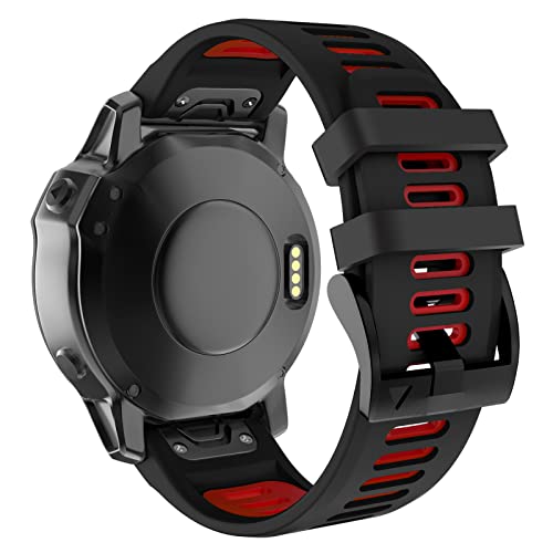 MYSNBKN Armband für Fenix 5 /Fenix 5 Plus/Fenix 6 /Fenix 6 Pro/Forerunner 935 /Forerunner 945 /Instinct, 22mm Breite Silikon Quick-Fit Uhrenarmband