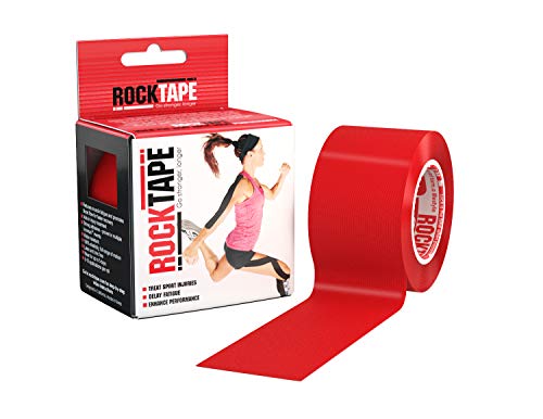 RockTape Unisex-Adult Standard Kinesiologie-Tape, Rot, 5cm X 5m EU