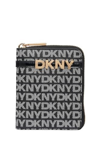 DKNY,Wallet,Avril SM Zip Around,BK Logo-BK,1SZ