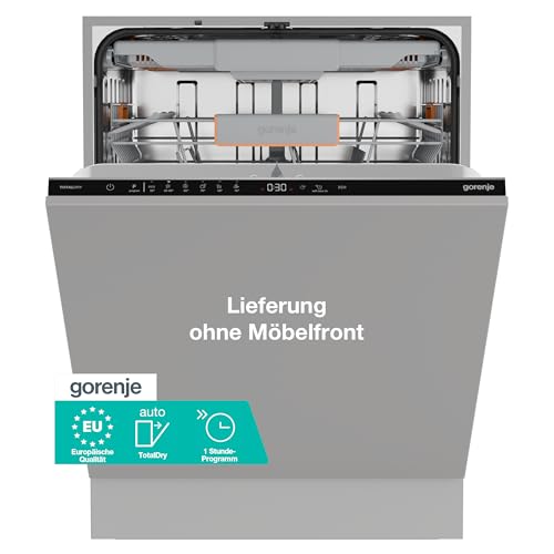 Gorenje GV16C Geschirrspüler/Einbaugerät/Vollintegrierbar/EU Made/60 breite/16 Maßgedecke/6 Programme/TotalDry/MultiClack/ExtraHygiene/SmartControl/EEK: C/Einbaumaße (HxBxT): 82 x 60 x 55,5cm