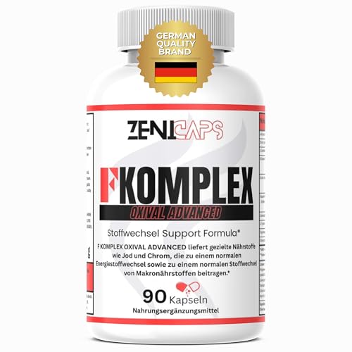 ZENICAPS F KOMPLEX OXIVAL ADVANCED Original Kapseln Stoffwechsel FKomplex Support Complex F-Komplex Formula* | Einfache Anwendung | 90 Kapseln