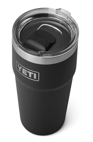 YETI Rambler Stapelbarer Becher Mit MagSlider Deckel, Black, 20 oz (591 ml)