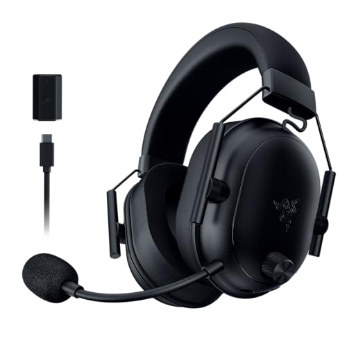 Razer BlackShark V2 HyperSpeed für PC - Kabelloses ultra leichtes E-Sport Gaming-Headset (280g, HyperClear Super-Breitband-Mik, TriForce Titanium 50-mm-Treiber, Bluetooth) Schwarz