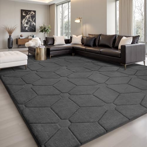 Sour Lemon Teppich Wohnzimmer 160x230cm, Teppichd Grau Waschbarer Teppich Kinderzimmer Flauschige Carpets Schlafzimmer Carpet Gegend Kurzflor Flauschig Rutschmatte Kinderzimmer Teppiche