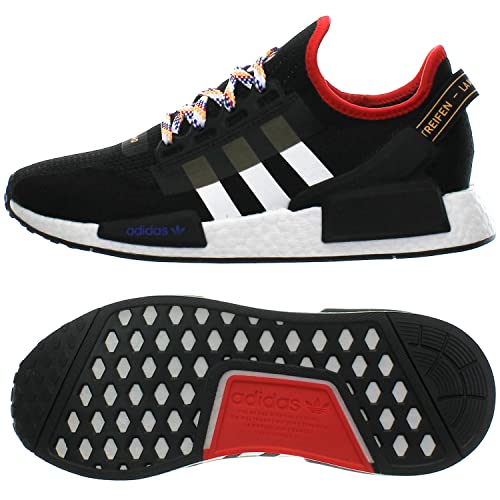 Adidas NMD_R1 V2 schwarz rot Herren Low-Top Sneakers Freizeitschuhe Boost NEU (fraction_45_and_1_third)