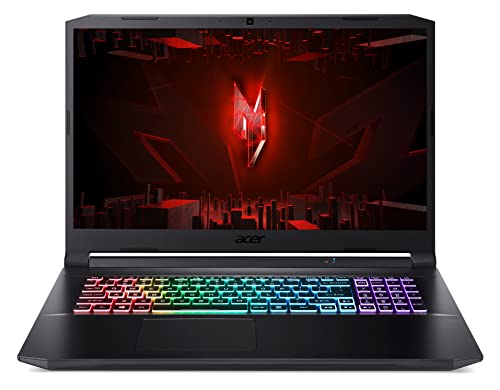 Acer Nitro 5 (AN517-54-90M0) Gaming Laptop | 17, 3 FHD 144Hz Display | Intel Core i9-11900H | 16 GB RAM | 1 TB SSD | NVIDIA GeForce RTX 3060 | Windows 11 | QWERTZ Tastatur | schwarzrot