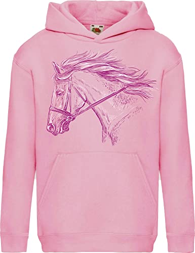 Baddery Pferde Pullover Mädchen - My Horse - Kinder Hoodie Pferd Geschenk - Reitsport Bekleidung (152)
