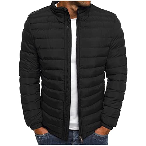 Generisch Winterjacke Herren Jacke Warm Daunenjacke Wasserdicht Outdoor Skijacke Winter Farbvarianten Warm Lang Bomberjacke Kunstfell Daunenjacke Leicht Puffer Wintermantel Winddicht Mantel