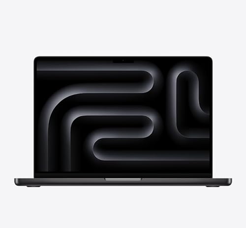 2024 Apple MacBook Pro mit Apple M4 Chip mit 10CPU & 10GPU (14-zoll, 16GB RAM, 512GB SSD Kapazität) (QWERTY English) Space Schwarz (Generalüberholt)