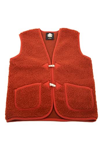 Hollert Wollweste Colorado Terra Unisex Weste Merinowolle kuschelig weich & warm Größe L