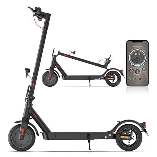 E Scooter mit Straßenzulassung, 30km Reichweite, 8,5 Zoll Wabenreifen Elektroroller Belastung LED | bis 120kg | 20km/h ABE Elektro Scooter |Faltbarer E Roller für Pendeln |Duales Bremssystem