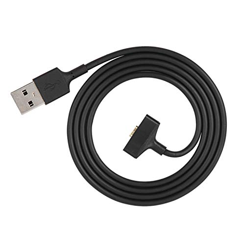 USB Kabel, 5V 300mA Ersatz USB Ladekabel für Fitbit Ionic Watch, ABS + TPU-Material, 92 cm Länge, schwarz