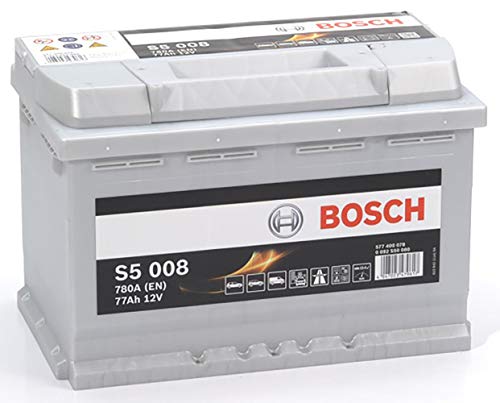 Bosch S5008 - Autobatterie - 77A/h - 780A - Blei-Säure-Technologie - für Fahrzeuge ohne Start-Stopp-System