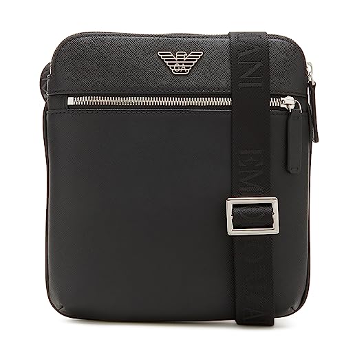 EMPORIO ARMANI SMALL Flat Messenger Schwarz