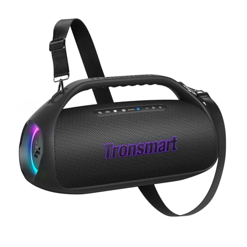 Tronsmart Bang 2 Leistungsstarker Bluetooth-Lautsprecher 90 W, 26 Stunden Akkulaufzeit, großer tragbarer HiFi-Lautsprecher mit eigener Verstärkung, IPX6, EQ, Lautsprecher mit Horn und RGB-Beleuchtung,
